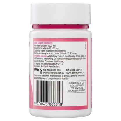Centrum Collagen Boost & Glow 50 Tablets