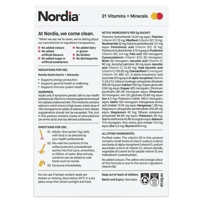 Nordia Multivitamin + Minerals Powder 28 Sachets