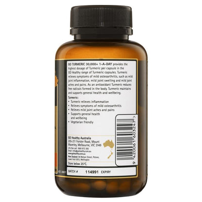 GO Healthy Turmeric 30000+ 1 A Day 60 Viên nang rau 