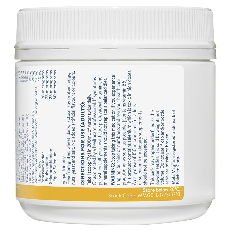 Ethical Nutrients Mega Magnesium Energy 140g Powder