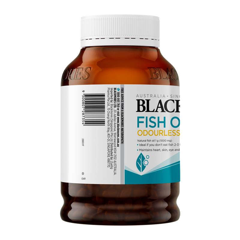 Blackmores Odourless Fish Oil 1000mg Omega-3 400 Capsules