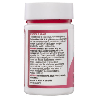 Centrum Beautiful & Bright 50 Tablets