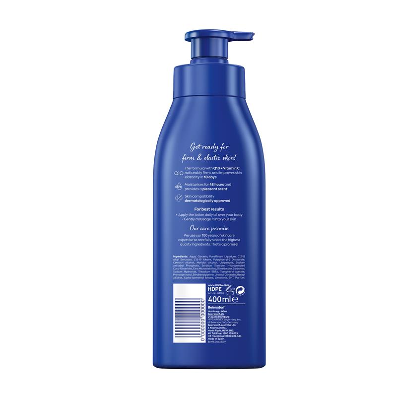 妮维雅身体紧致乳液 Q10 加维生素 C 干性皮肤 400ml 