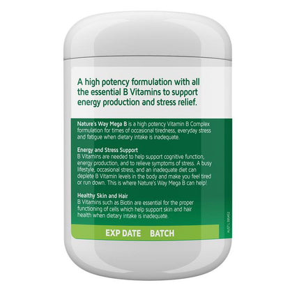 Viên uống Nature's Way Mega B Executive Stress 200 viên 