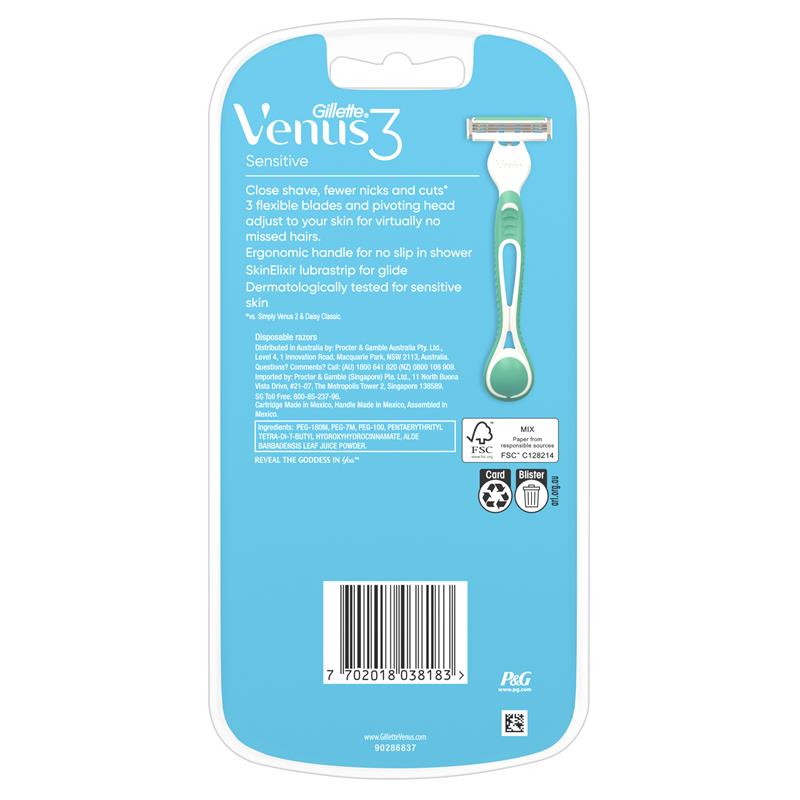 吉列Venus3一次性牙刷4支装