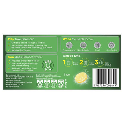 Berocca Energy 芒果橙味泡腾片 30 片