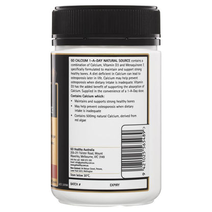 Viên uống bổ sung canxi GO Healthy Calcium 1 A Day 120 viên 