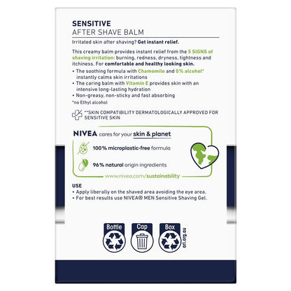 NIVEA MEN Sensitive Post Shave Balm Chamomile + Vit E 100ml