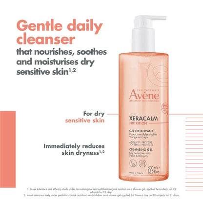 Avene Xeracalm 营养洁面啫喱 500ml 