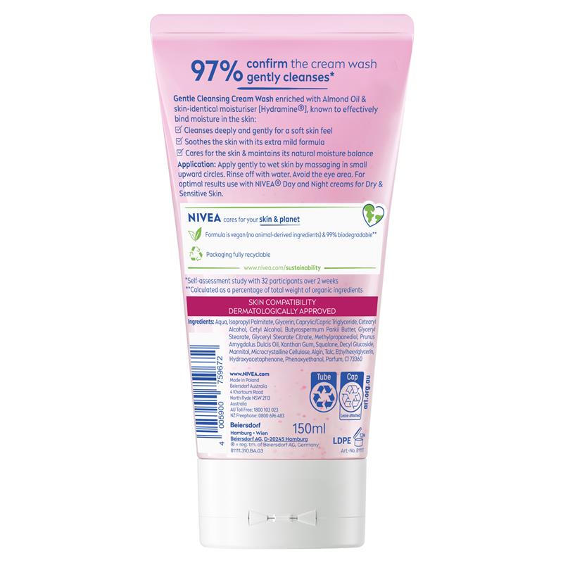 NIVEA Daily Essentials Gentle Face Wash Cleanser 150ml