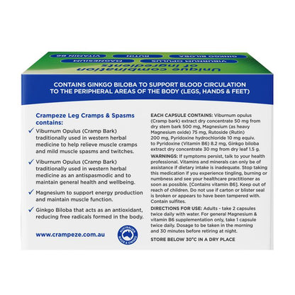 Crampeze Leg Cramps and Spasms 60 Capsules