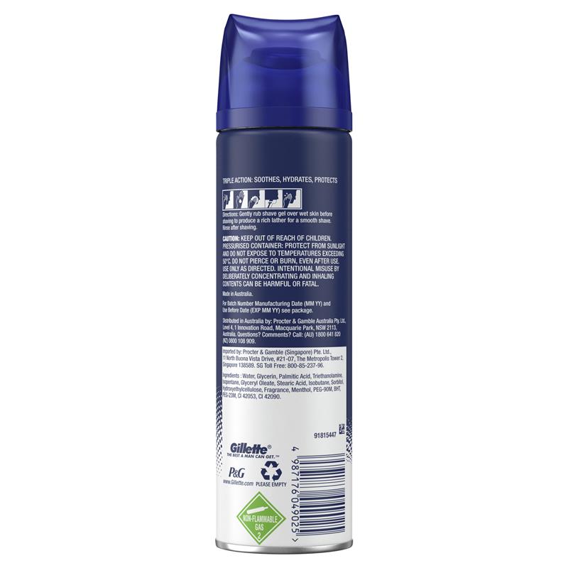 Gel cạo râu Gillette Comfort Glide 195g 