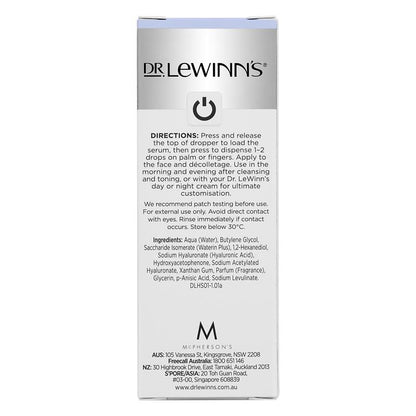 Huyết thanh Dr. LeWinn's Serum Acid Hylauronic + Waterin Plus Hydrate 30ml 