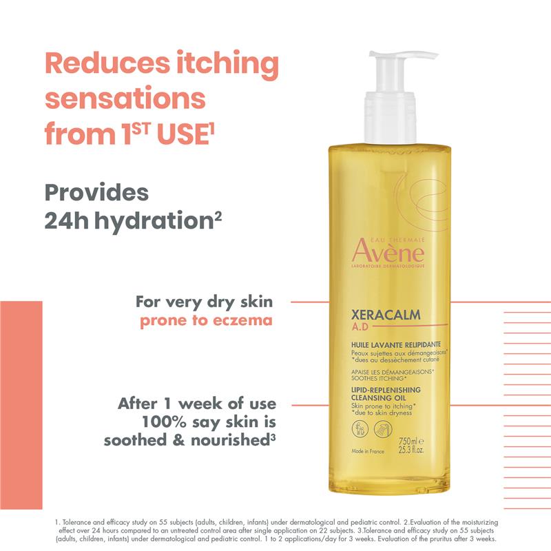 Dầu tẩy trang Avene Xeracalm AD Lipid Replenishing 750ml 