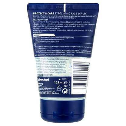 NIVEA for Men Protect & Care Face Scrub 125ml