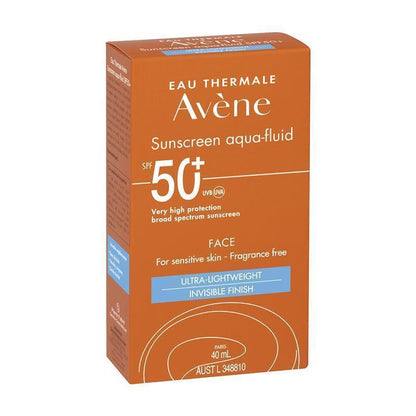 Avene Sunscreen Aqua-fluid SPF50+ 40ml - For Sensitive Skin