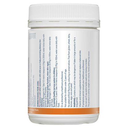Ethical Nutrients Mega Zinc 40mg với Vitamin C Cam 190g Bột 