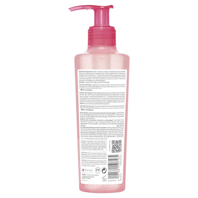 Sữa rửa mặt Bioderma Sensibio Gel Moussant dành cho da nhạy cảm 200ml 