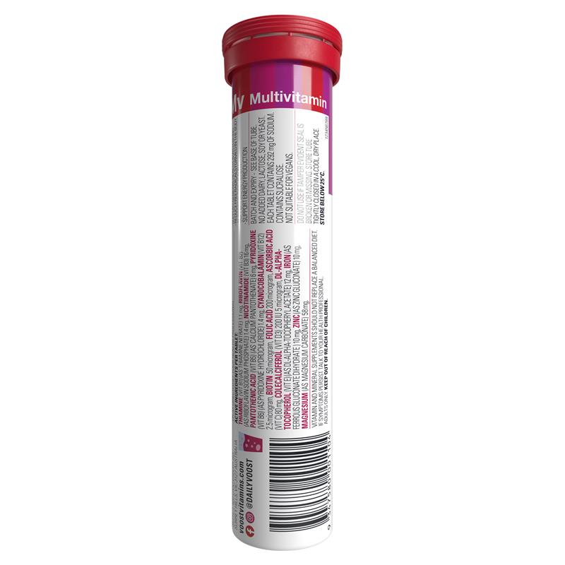 Viên sủi Voost Multivitamin Berry 20 viên 