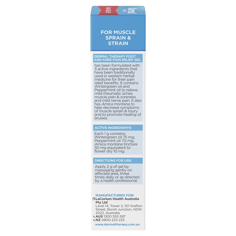 Dermal Therapy 足部和膝盖疼痛缓解凝胶 50g 