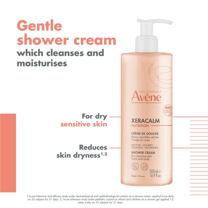 Avene Xeracalm 营养沐浴露 500ml 