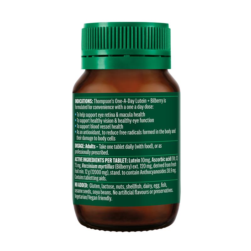 Thompsons One A Day Lutein + Bilberry 30 Tablets