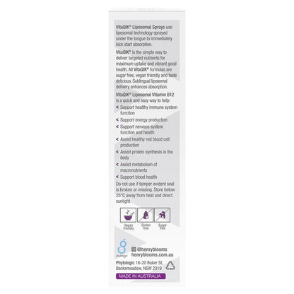 Henry Blooms VitaQIK Vitamin B12 50ml Oral Spray