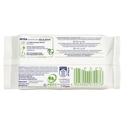 NIVEA Daily Essentials Refreshing Face Wipes 7pk