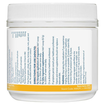 Ethical Nutrients Mega Magnesium 200g Bột Cam Quýt 