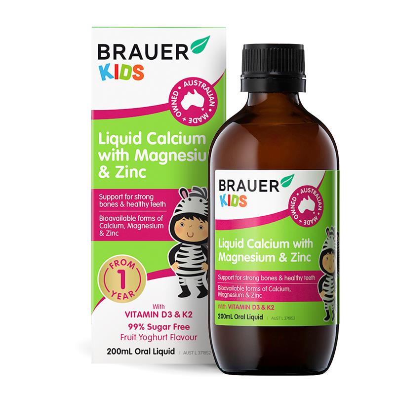 Brauer 儿童镁锌液体钙 200ml 