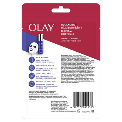 Olay Regenerist Niacinamide + Retinol24 Sheet Mask