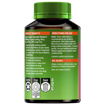 Cenovis 咀嚼片，超级维生素C，1000毫克，浆果味，60片