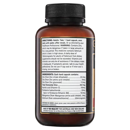 GO Healthy Zinc Complex 1 A Day 120 Viên nang thực vật 