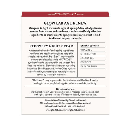 Kem dưỡng da ban đêm Glow Lab Age Renew Recovery 50g 