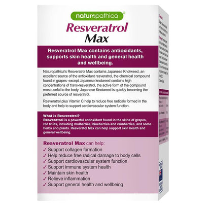 Naturopathica Resveratrol Max 30 Tablets
