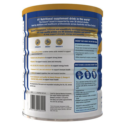 Sữa bột Ensure trung tính 850g 