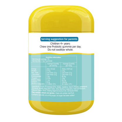 Kẹo dẻo Nature's Way Kids Smart Vita Gummies Probiotic + Prebiotic 50 viên 
