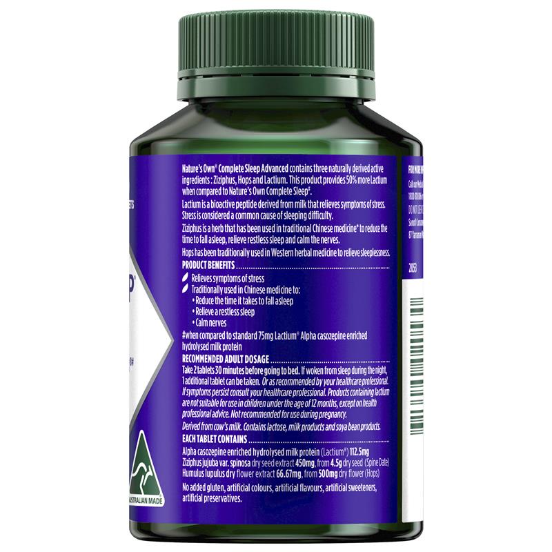 Nature's Own Complete Sleep Advance 90 Viên Kích thước độc quyền 