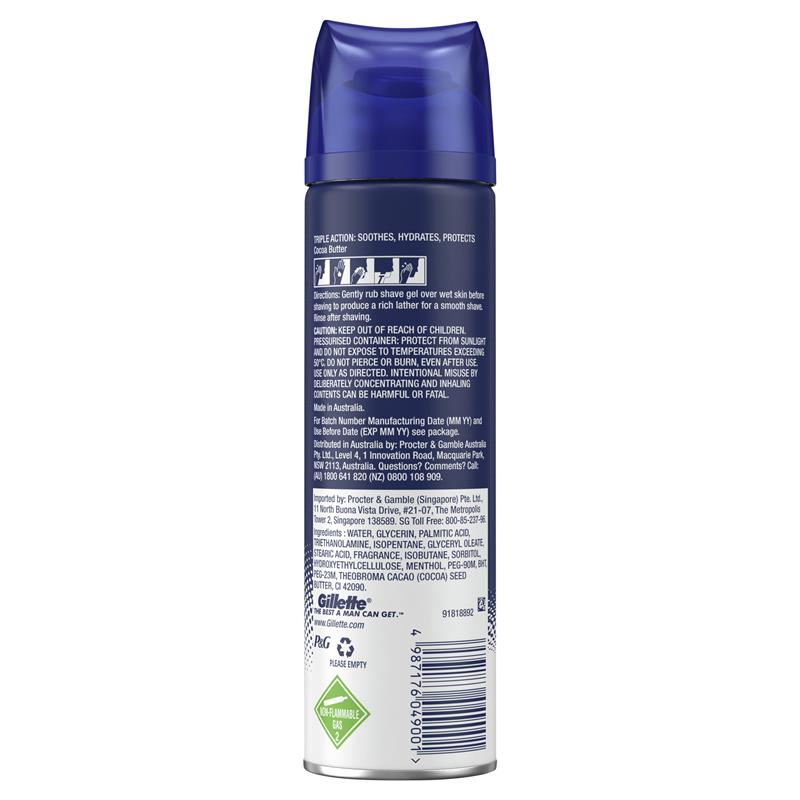 Gel cạo râu Gillette Refreshing Breeze 195g 