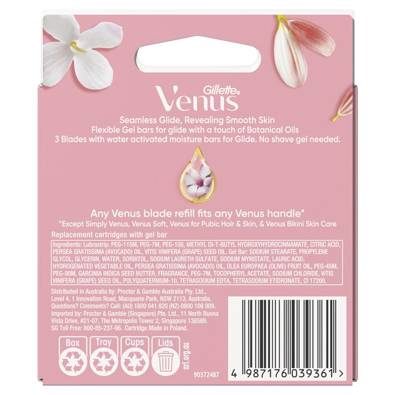 Lưỡi dao cạo râu Gillette Venus Comfort Glide White Tea 8 lưỡi 