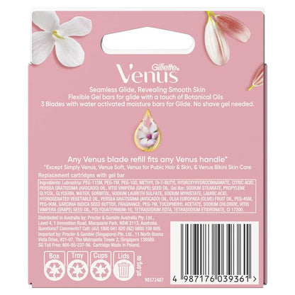 Lưỡi dao cạo râu Gillette Venus Comfort Glide White Tea 8 lưỡi 
