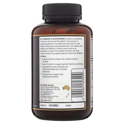 Viên nang thực vật GO Healthy Turmeric &amp; Glucosamine 120 viên 