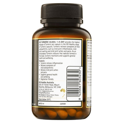 GO Healthy Turmeric 30000+ 1 A Day 30 Viên nang rau 