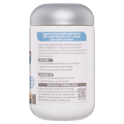 Kẹo dẻo bổ sung canxi không đường Nature's Way Adult Vita Gummies 60 viên 