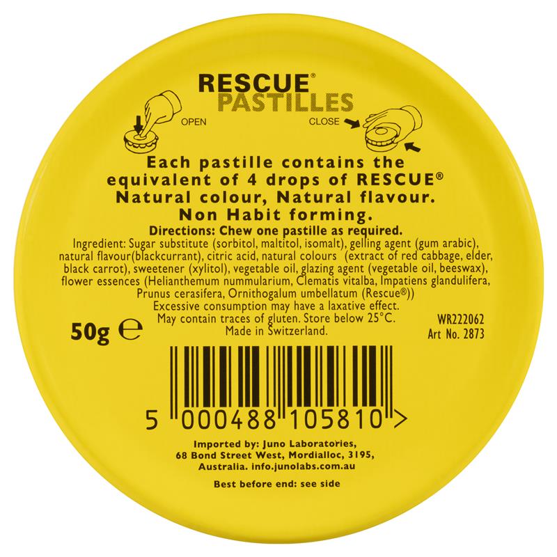 Viên ngậm Rescue Remedy vị nho đen 50g 