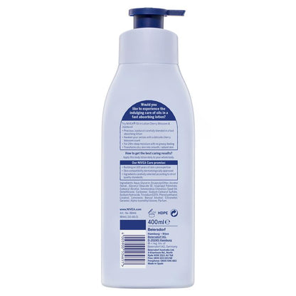 NIVEA Oil in Lotion Cherry Blossom Body Lotion 400ml