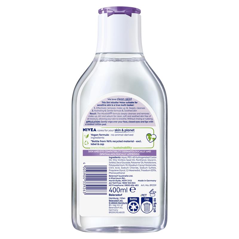 NIVEA Daily Essentials Sensitive Caring Micellar Water 400ml