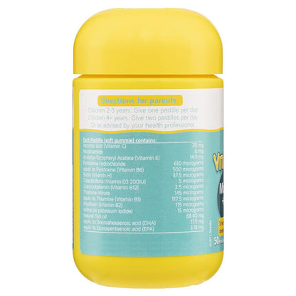 Nature's Way Kids Smart Vita Gummies Multi + Omega 50 Pastilles