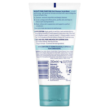 NIVEA Daily Essentials 3-in-1 Face Wash Cleanser 150ml