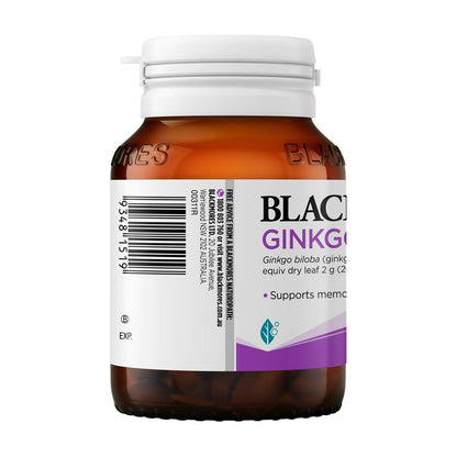 Viên uống hỗ trợ trí nhớ Blackmores Ginkgoforte 80 viên 